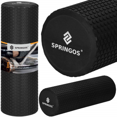 Masážní válec SPRINGOS RELAXA ROLLER černý