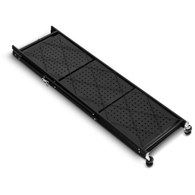 Kovový regál 70x35x87 cm 3 police lakovaný mobilní HIGHER CJ01-03