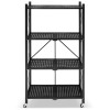 Kovový regál 70x35x126 cm 4 police lakovaný mobilní HIGHER CJ01-04
