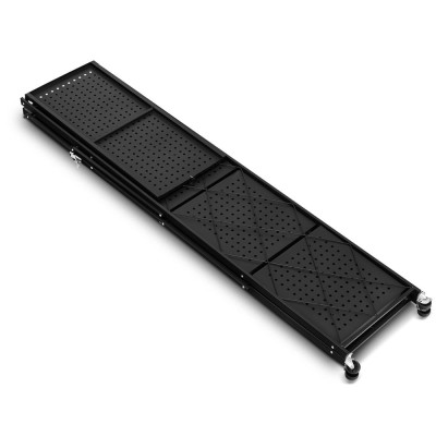 Kovový regál 70x35x158 cm 5 polic lakovaný mobilní HIGHER CJ01-05