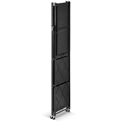 Kovový regál 70x35x158 cm 5 polic lakovaný mobilní HIGHER CJ01-05