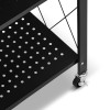 Kovový regál 70x35x158 cm 5 polic lakovaný mobilní HIGHER CJ01-05