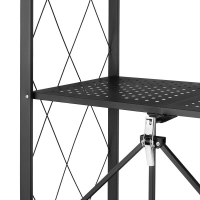 Kovový regál 70x35x158 cm 5 polic lakovaný mobilní HIGHER CJ01-05
