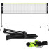 Kompletní badmintonová sada pro rychlou a pohodlnou hru. Obsahuje síť 400×75 cm, stabilní kovové sloupky 200 cm, výztuhy a tašku. Odolná síťovina zaručuje dlouhou životnost, zatímco intuitivní systém složení umožní rychlé postavení i sbalení. Vše lze pohodlně přenášet v praktické tašce s popruhem přes rameno.
