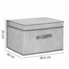 Úložný box 40x30x25 cm SPRINGOS HA0163 šedý