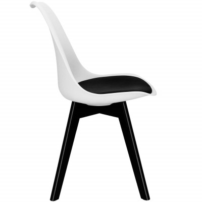 Designová židle SPRINGOS VERDE DC0020 bílo-černá