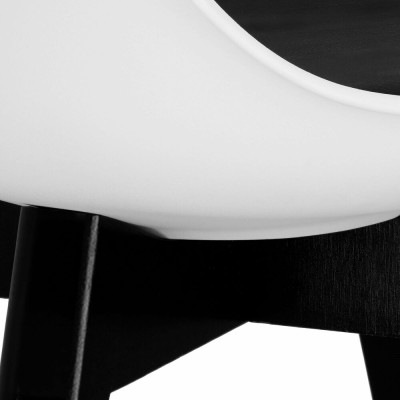 Designová židle SPRINGOS VERDE DC0020 bílo-černá