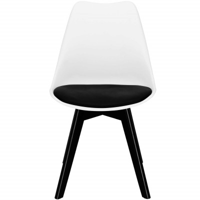 Designová židle SPRINGOS VERDE DC0020 bílo-černá