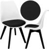 Designová židle SPRINGOS VERDE DC0020 bílo-černá