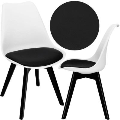 Designová židle SPRINGOS VERDE DC0020 bílo-černá