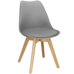 Designová židle SPRINGOS VERDE DC0017 šedá