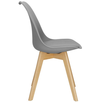Designová židle SPRINGOS VERDE DC0017 šedá
