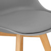 Designová židle SPRINGOS VERDE DC0017 šedá
