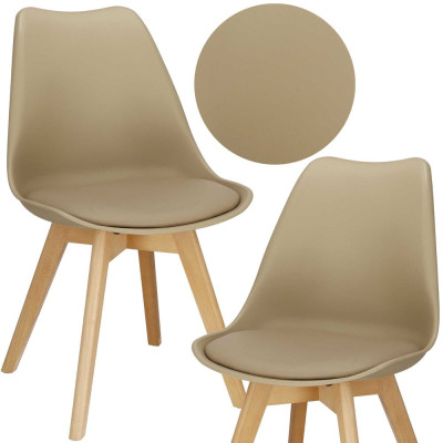 Designová židle SPRINGOS VERDE DC0019 béžová