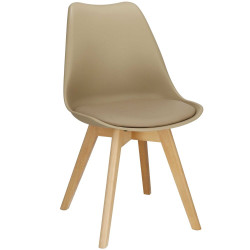 Designová židle SPRINGOS VERDE DC0019 béžová