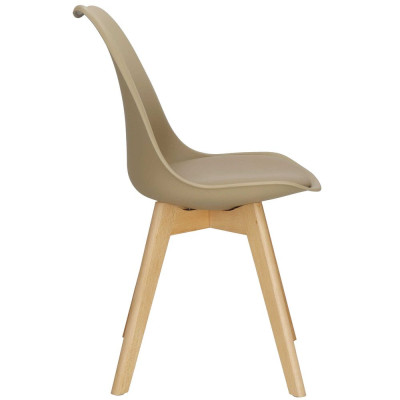 Designová židle SPRINGOS VERDE DC0019 béžová