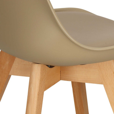 Designová židle SPRINGOS VERDE DC0019 béžová