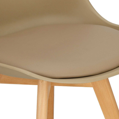 Designová židle SPRINGOS VERDE DC0019 béžová