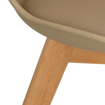 Designová židle SPRINGOS VERDE DC0019 béžová