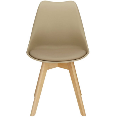 Designová židle SPRINGOS VERDE DC0019 béžová