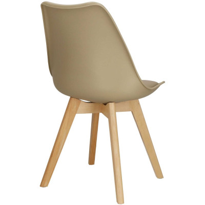 Designová židle SPRINGOS VERDE DC0019 béžová