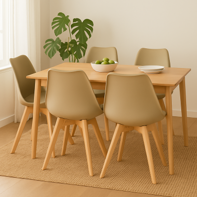 Designová židle SPRINGOS VERDE DC0019 béžová