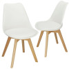 Designová židle SPRINGOS VERDE DC0016 bílá