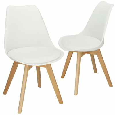 Designová židle SPRINGOS VERDE DC0016 bílá