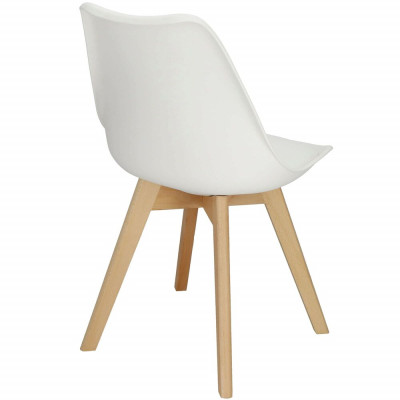 Designová židle SPRINGOS VERDE DC0016 bílá