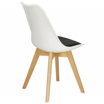 Designová židle SPRINGOS VERDE DC0018 bílo-černá