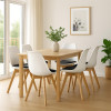 Designová židle SPRINGOS VERDE DC0018 bílo-černá