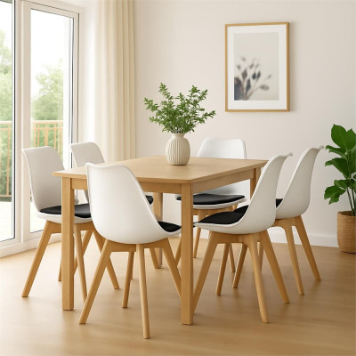 Designová židle SPRINGOS VERDE DC0018 bílo-černá