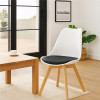 Designová židle SPRINGOS VERDE DC0018 bílo-černá