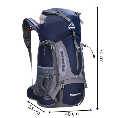 Trekový batoh 60l SPRINGOS WANDER CS0129 tmavě modrý