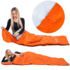 Spací pytel 205x73 cm 2v1 SPRINGOS TREVOX oranžový
