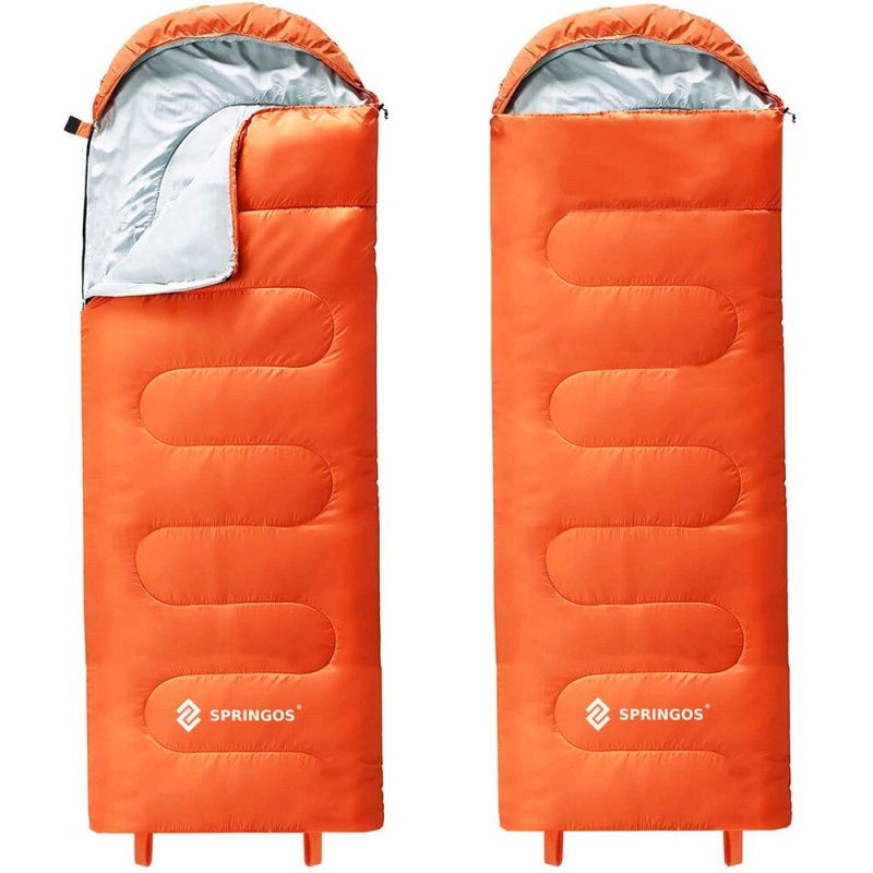 Spací pytel 205x73 cm 2v1 SPRINGOS TREVOX oranžový Spací pytel 205x73 cm 2v1 SPRINGOS TREVOX oranžový
