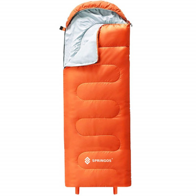 Spací pytel 205x73 cm 2v1 SPRINGOS TREVOX oranžový