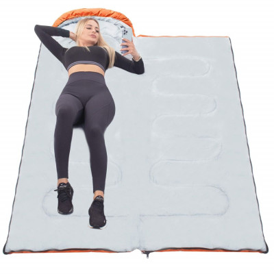 Spací pytel 205x73 cm 2v1 SPRINGOS TREVOX oranžový