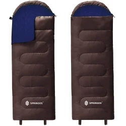 Spací pytel 220x80 cm 2v1 SPRINGOS TREVOX hnědý