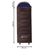 Spací pytel 220x80 cm 2v1 SPRINGOS TREVOX hnědý