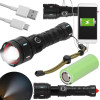 Výkonná LED nabíjecí svítilna SPRINGOS CS0127