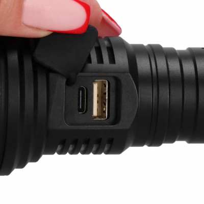 Výkonná LED nabíjecí svítilna SPRINGOS CS0127