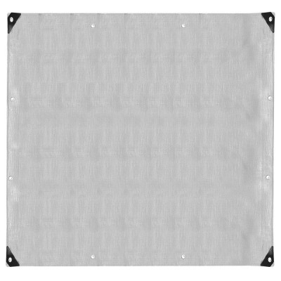 Krycí plachta s oky 3x3 m, extra silná, 270g PE, šedá SPRINGOS PROTECT
