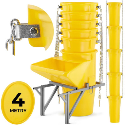 Shoz na stavební suť 4 m HIGHER NR2-4 žlutý