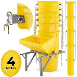 Shoz na stavební suť 4 m HIGHER NR2-4 žlutý