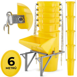 Shoz na stavební suť 6 m HIGHER NR2-6 žlutý