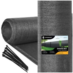 Stínící tkanina 150cm x 50m 95% zastínění SPRINGOS SN0062 světle grafitová