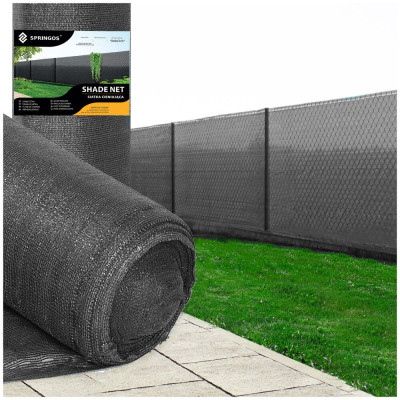 Stínící tkanina 150cm x 50m 95% zastínění SPRINGOS SN0062 světle grafitová