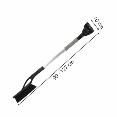 Škrabka na auto se smetáčkem 127 cm SPRINGOS HA5245 černá