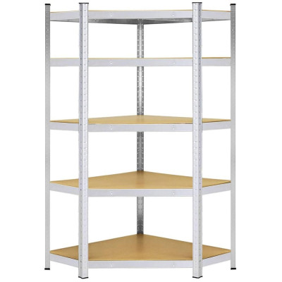 Rohový regál 180x90x40 cm, 5 polic SPRINGOS HA5214